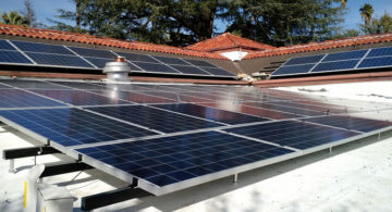 Solar Panels on Commercial Roof in the Inland Empire