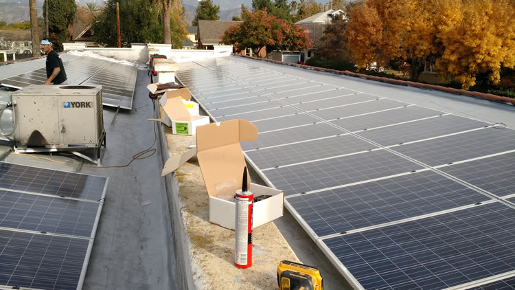 Pure-Gold-Solar-roof-installation