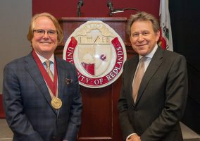 Dr. Thomans Horan, Dean of the Business School at the University of Redlands,