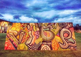 Painted by San Bernardino artist Ivan Preciado during the 2017 Alliance for Community Transformation