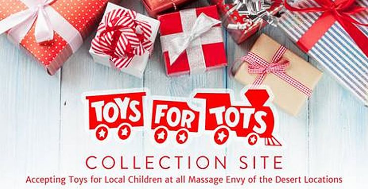 Toys For Tots, Massage Envy Location in Palm Desert, Palm Springs