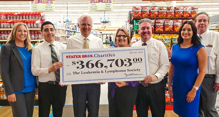 Stater Bros Leukemia & Lymphoma Check for $366,000